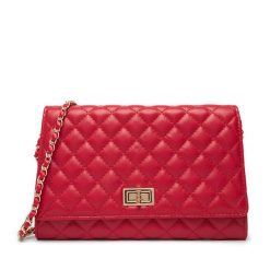 Torebka Badura. Czerwone kopertówki Badura, bez wzorów, bez dodatków. Za 129.99 zł.