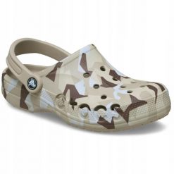 Chodaki Klapki Unisex Baya Seasonal Printed 206230 Clog 36-37. Białe klapki Crocs, bez wzorów, z materiału, bez obcasa. Za 179.99 zł.