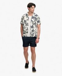 Superdry Koszula Cabana Poolside krótki rękaw z bawełny organicznej. Brązowe koszule Superdry, s, bez wzorów, z bawełny, klasyczne, bez kołnierzyka, bez ramiączek. Za 223.50 zł.