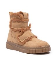 Foreverfolie Kozaki zimowe w kolorze jasnobrązowym rozmiar: 38. Brązowe kozaki Foreverfolie, na zimę, bez obcasa, bez zapięcia. Za 130.99 zł.