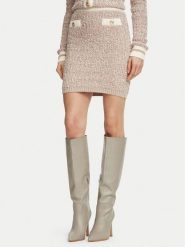 Guess Spódnica mini 0000306227972 Beżowy Regular Fit. Brązowe spódnice Guess, m, z aplikacjami, mini. Za 434.99 zł.