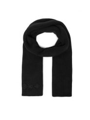 Guess Szalik AW5406 POL03 Czarny. Czarne rękawiczki Guess, z aplikacjami, z materiału. Za 289.99 zł.