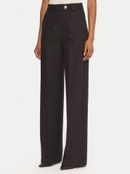 Maryley Spodnie materiałowe 25IB563/43NE Czarny Regular Fit. Czarne spodnie materiałowe Maryley, xs, bez wzorów, z materiału. Za 289.99 zł.
