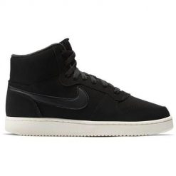 Buty do chodzenia damskie Nike Wmns Ebernon Mid Se. Czarne obuwie sportowe Nike, bez zapięcia, do biegania. Za 320.30 zł.