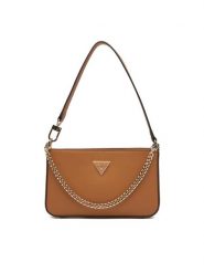 Guess Torebka Noelle II Mini HWZG96 72720 Brązowy. Brązowe torebki klasyczne Guess, z aplikacjami, ze skóry, bez dodatków. Za 549.99 zł.