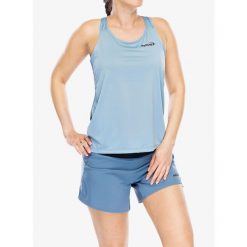 Koszulka do biegania damska Inov-8 Performance Vest. Niebieskie koszulki sportowe Inov-8, bez wzorów, bez ramiączek, do biegania. Za 158.99 zł.
