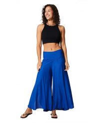 Aller Simplement Spodnie w kolorze niebieskim rozmiar: 38-42. Niebieskie spodnie materiałowe Aller Simplement, bez wzorów, z materiału, z standardowym stanem. Za 56.99 zł.