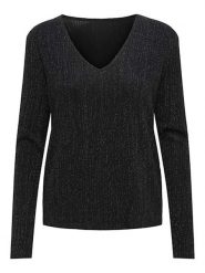 ONLY Bluzka w kolorze czarnym rozmiar: XS. Czarne bluzki Only, xs, bez wzorów, bez kołnierzyka, bez ramiączek. Za 43.99 zł.