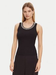 Marciano Guess Top 5RGP23 6299A Czarny Regular Fit. Czarne topy Marciano Guess, m, z aplikacjami, z wiskozy, bez kołnierzyka, bez ramiączek. Za 149.99 zł.