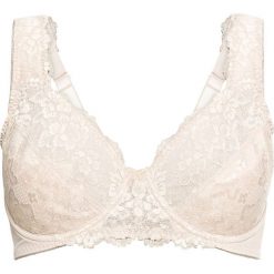 Biustonosz minimizer bonprix kremowy - szampan. Brązowe biustonosze bonprix, z aplikacjami, z koronki. Za 59.99 zł.
