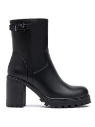 Foreverfolie Botki w kolorze czarnym rozmiar: 41. Czarne botki Foreverfolie, bez wzorów, bez obcasa, bez zapięcia. Za 118.56 zł.