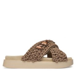 Klapki Inuikii. Brązowe klapki Inuikii, bez wzorów, bez obcasa. Za 899.99 zł.