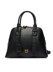 PINKO Torebka Bowling Bag Medium AI 25-26 PLTT 105906 A0QO Czarny. Czarne torebki klasyczne Pinko, bez wzorów, ze skóry, bez dodatków. Za 2,099.00 zł.