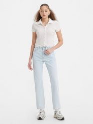 Levi´s Dżinsy "501" - Regular fit - w kolorze błękitnym rozmiar: W27/L32. Niebieskie jeansy l, z aplikacjami, z podwyższonym stanem. Za 180.49 zł.