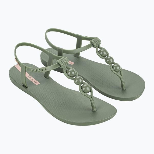 Sandały damskie Ipanema Class Conecta. Zielone sandały Ipanema, bez wzorów, sportowe, bez obcasa, bez zapięcia. Za 79.99 zł.