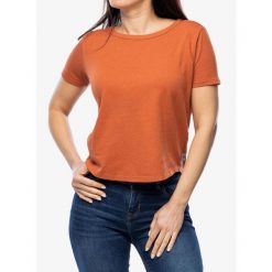 Koszulka damska Royal Robbins Basecamp Boxy Tee. Czerwone koszulki sportowe ROYAL ROBBINS, bez wzorów, bez ramiączek. Za 182.99 zł.