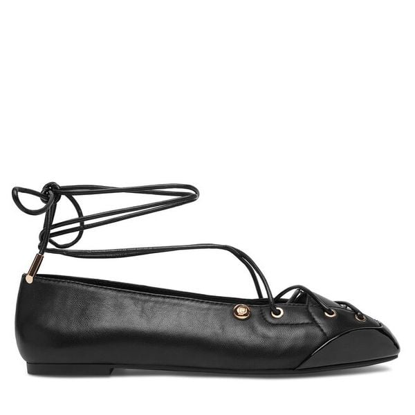 Baleriny Liu Jo. Czarne baleriny Liu Jo, bez wzorów, bez obcasa. Za 659.99 zł.