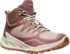 KEEN Zionic Mid WP W damskie buty trekkingowe warm taupe/birch. Brązowe trekkingi 909, z meshu, trekkingowe. Za 597.99 zł.