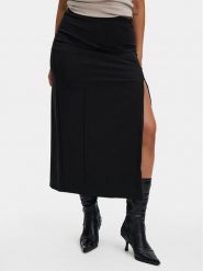 Gestuz Spódnica midi 10906723 Czarny Regular Fit. Czarne spódnice Gestuz, bez wzorów, z syntetyku, midi. Za 289.99 zł.