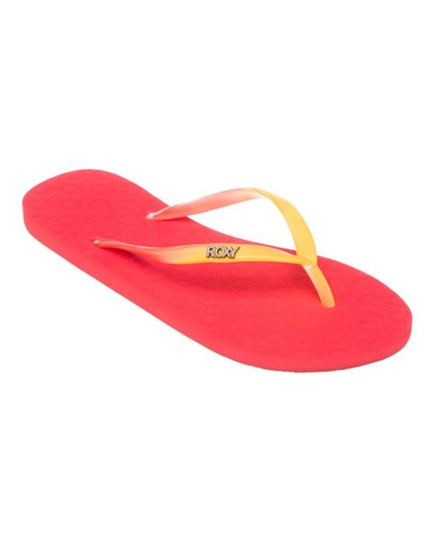 Sandały dla Kobiety VIVA GRADIENT Różowy. Czerwone sandały Roxy, bez wzorów, z gumy, bez obcasa, bez zapięcia. Za 74.99 zł.