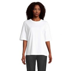 Koszulka Damska Boxy Oversized T-shirt. Białe t-shirty SOL'S, l, bez wzorów, bez kołnierzyka, bez ramiączek. Za 82.99 zł.