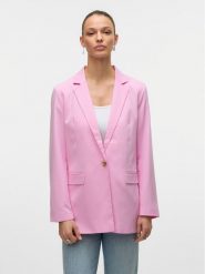Vero Moda Marynarka Nila 10320915 Różowy Slim Fit. Czerwone marynarki i żakiety Vero Moda, bez wzorów, z syntetyku. Za 79.99 zł.