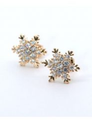 Atelier MIU Pozłacane kolczyki-wkrętki z cyrkoniami rozmiar: onesize. Żółte kolczyki Atelier MIU, z cyrkonią, pozłacane. Za 34.99 zł.