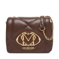 Torebka LOVE MOSCHINO. Brązowe listonoszki Love Moschino, bez wzorów, bez dodatków. Za 879.99 zł.
