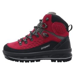 Buty trekkingowe damskie Grisport GriTex Vibram. Czerwone trekkingi Grisport, z materiału, przed kolano, trekkingowe. Za 427.00 zł.