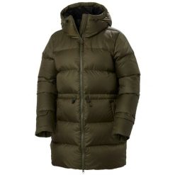 Parka dla kobiet Helly Hansen Essence. Zielone parki Helly Hansen, na zimę, bez kaptura. W wyprzedaży za 933.30 zł.