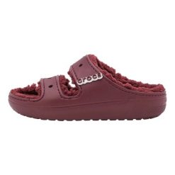 Klapki Dla Dorosłych Crocs Classic Cozzy Sandal. Fioletowe klapki Crocs, bez wzorów, z materiału, bez obcasa. Za 202.99 zł.