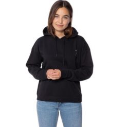 Bluza damska Protest Prtkaikoura. Czarne bluzy Protest, bez wzorów, z kapturem. Za 289.99 zł.