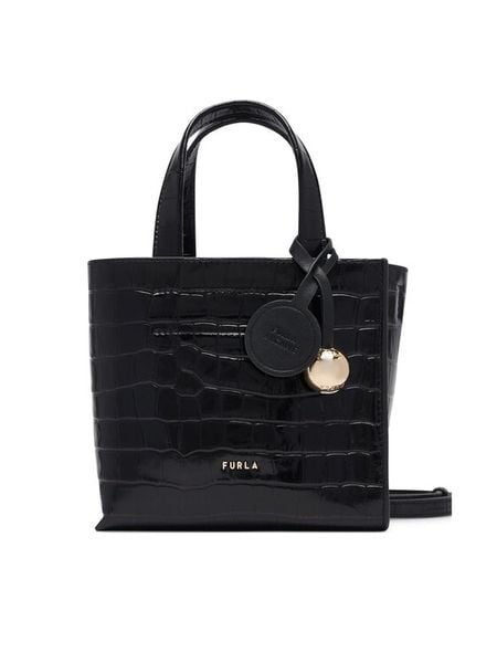 Furla Torebka Divide It Mini WB02124 BX4255 O6000 Czarny. Czarne torebki klasyczne Furla, bez wzorów, ze skóry, bez dodatków. Za 1,349.00 zł.
