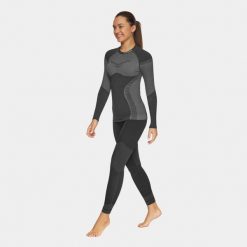 Bluza termoaktywna trekkingowa damska Alpinus Pro Miyabi Edition. Szare bielizna sportowa Alpinus, l, bez wzorów, bez kaptura. Za 238.37 zł.