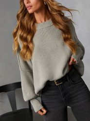 Milan Kiss Sweter w kolorze szarym rozmiar: XL. Szare swetry Milan Kiss, xl, bez wzorów, bez ramiączek. Za 191.42 zł.