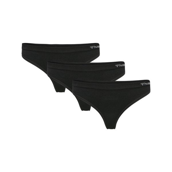 Damskie stringi bezszwowe Hummel Juno (x3). Czarne stringi Hummel, bez wzorów. Za 166.00 zł.