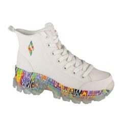 Buty sportowe Sneakersy damskie, Jen Stark: Hi-Ryze - See-Thru Drip. Białe obuwie sportowe Skechers, bez zapięcia, trekkingowe, Skechers Sport. Za 449.99 zł.