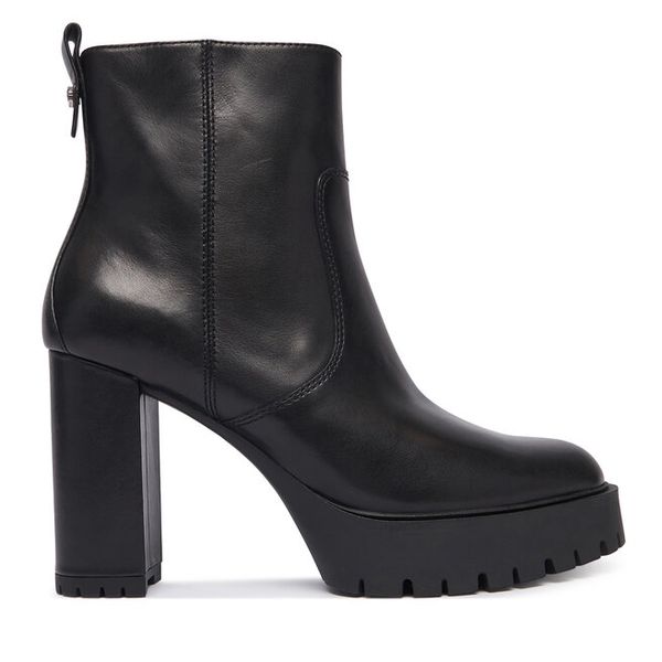 Botki PINKO. Czarne botki Pinko, bez wzorów, bez obcasa, na słupku, bez zapięcia. Za 1,399.00 zł.