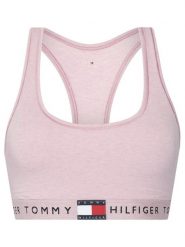 Tommy Hilfiger Biustonosz top UW0UW06221 Różowy. Czerwone biustonosze TOMMY HILFIGER, xl, bez wzorów, z bawełny, bez kołnierzyka, bez ramiączek. Za 149.99 zł.