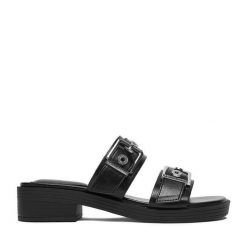 Klapki Beverly Hills Polo Club. Czarne klapki Beverly Hills Polo Club, bez wzorów, bez obcasa. Za 179.99 zł.