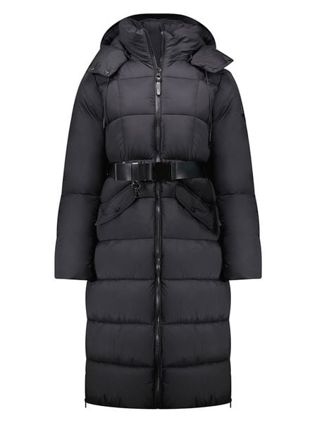 Geographical Norway Płaszcz pikowany "Antrena" w kolorze czarnym rozmiar: L. Czarne płaszcze Geographical Norway, l, bez wzorów, ze skóry, bez kaptura. Za 381.98 zł.