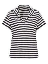 FYNCH-HATTON Koszulka w kolorze czarno-białym rozmiar: XS. Białe bluzki Fynch-Hatton, xs, bez wzorów, bez kołnierzyka, bez ramiączek. Za 100.99 zł.