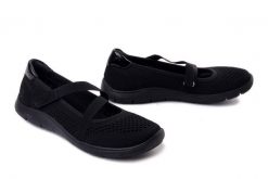 Rieker Remonte D3G05-00 Czarny, baleriny damskie. Czarne baleriny Rieker Remonte, bez wzorów, bez obcasa. Za 349.90 zł.