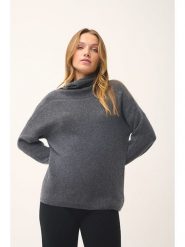 Just Cashmere Kaszmirowy sweter "Blantyre" w kolorze antracytowym rozmiar: S. Czarne golfy Just Cashmere, s, bez wzorów, z kaszmiru, bez ramiączek. Za 370.69 zł.