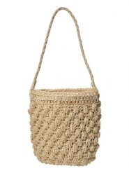 Clayre & Eef Torebka w kolorze beżowym - 25 x 26 x 14 cm rozmiar: onesize. Brązowe torby na ramię Clayre & Eef, bez wzorów, z materiału, na ramię, bez dodatków. Za 140.53 zł.