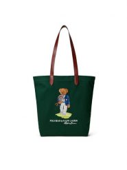 Polo Ralph Lauren Torebka 405P13610001 Zielony. Zielone torebki klasyczne Polo Ralph Lauren, bez wzorów, z materiału, bez dodatków. Za 599.99 zł.