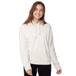 Bluza damska Protest Nxganha. Białe bluzy Protest, na zimę, l, bez wzorów, z dzianiny, z kapturem. Za 259.90 zł.