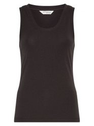 MOSS COPENHAGEN Top w kolorze czarnym rozmiar: XS/S. Czarne topy Moss Copenhagen, s, bez wzorów, bez kołnierzyka, bez ramiączek. Za 109.95 zł.