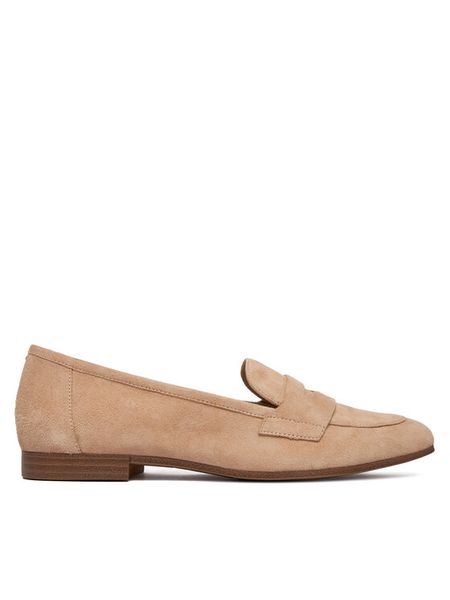 Caprice Lordsy 9-24200-44 Beżowy. Brązowe lordsy Caprice, bez wzorów, ze skóry, bez obcasa, bez zapięcia. Za 287.99 zł.
