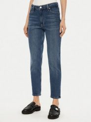 Calvin Klein Jeans Jeansy J20J224514 Niebieski Mom Fit. Niebieskie jeansy Calvin Klein Jeans, bez wzorów. Za 239.99 zł.